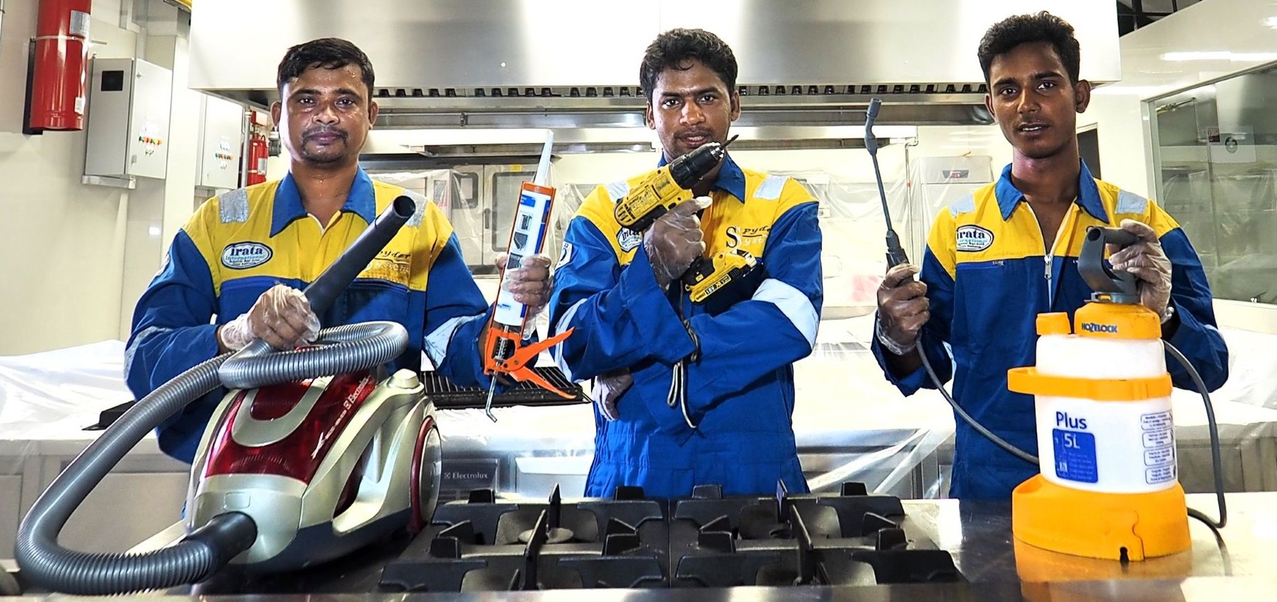 Spyder kitchen exhaust maintenance team