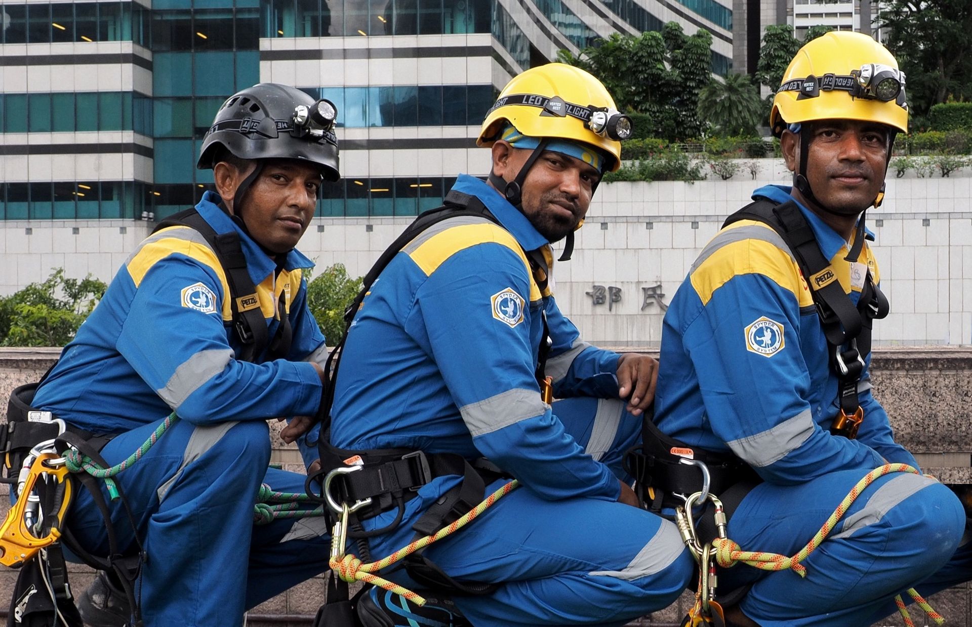Spyder rope access technicians