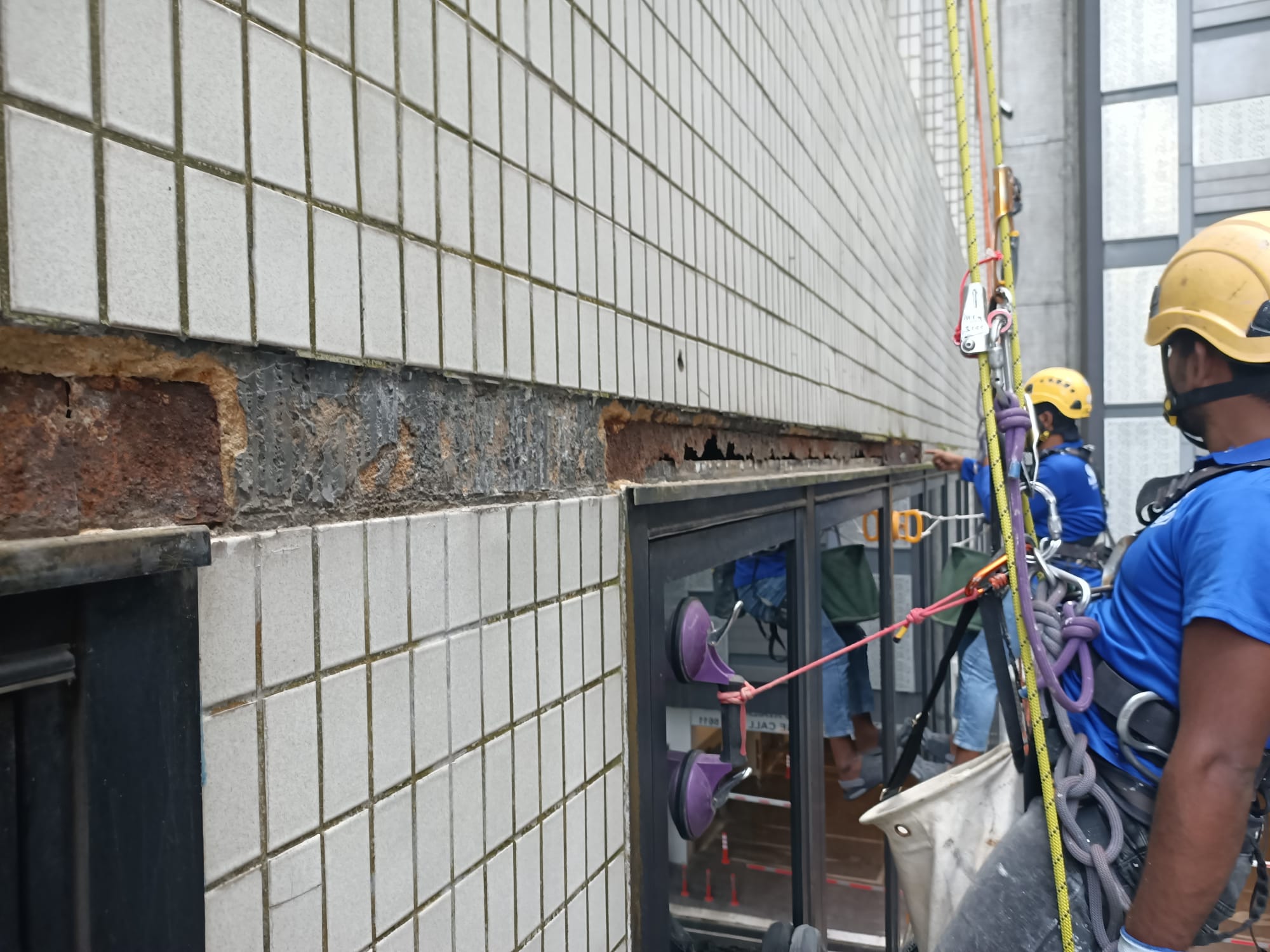 Periodic Facade Inspection by rope access